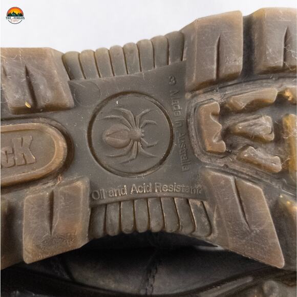 Redback Chelsea Work Boots Black Leather Easy Escape Pull-On Workwear Men's 8 - Picture 15 of 15